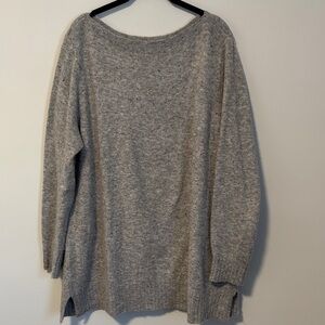 LOFT Plus Gray Color-Speckled Tunic Sweater 20-22